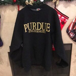 Vintage Purdue Boilermakers Black Sweater
